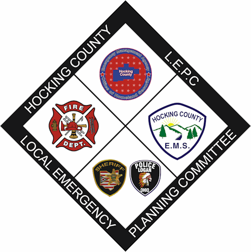 Hocking County Planning Committee Emergency Services Diamond Logo 